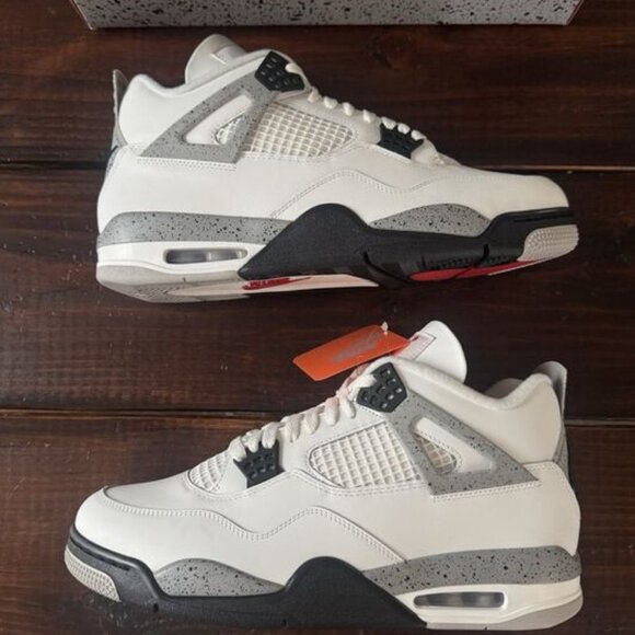 Air Jordan Retro 4 White Cement Shoes - Picture 5 of 9